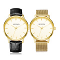 High Quality Watch Manufacturer Fashion Quartz Movement Wrist Brown Branded Watch Men Leather Wristwatches Leather